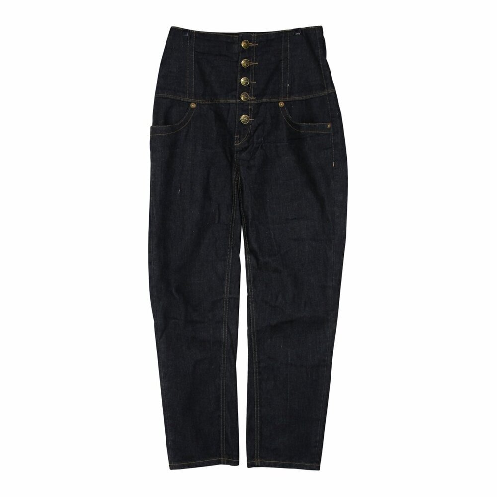SEAN JOHN Women's Dark Wash High Rise Cropped Jeans Junior Size 11